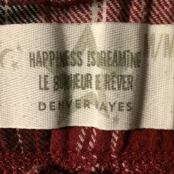 Women’s Pyjama Pants Red/Black/White Plaid Medium With Pockets 100% Cotton - Picture 3 of 4